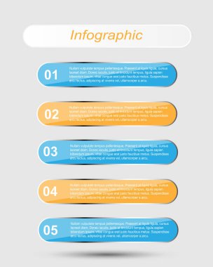 Modern Tasarım Şablonu, bilgi grafikleri ve web düzeni için pankartlar için kullanılabilir.