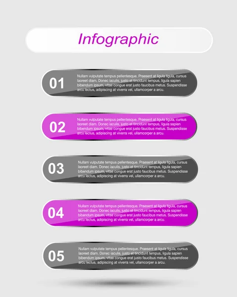 Plantilla Diseño Moderno Puede Utilizar Para Infografías Banners Para Diseño — Vector de stock