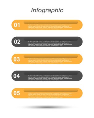 Modern Tasarım Şablonu, bilgi grafikleri ve web düzeni için pankartlar için kullanılabilir.