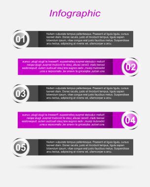 Modern Tasarım Şablonu, bilgi grafikleri ve web düzeni için pankartlar için kullanılabilir.