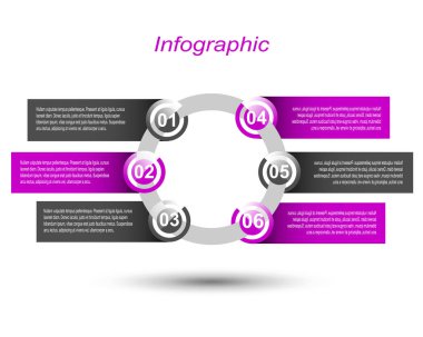 Bilgi-grafik tasarım şablonu. Sıralama ve istatistikleri görüntülemek için fikir.