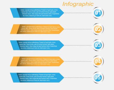 Modern Tasarım Şablonu, bilgi grafikleri ve web düzeni için pankartlar için kullanılabilir.