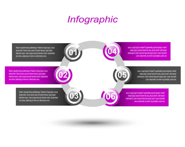 Info Graphic Design Template Idea Display Ranking Statistics — Stock Vector