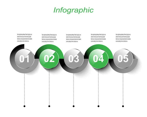 Info Graphic Design Template Idee Ranking Und Statistiken Anzuzeigen — Stockvektor