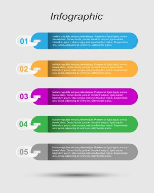 Modern Tasarım Şablonu, bilgi grafikleri ve web düzeni için pankartlar için kullanılabilir.