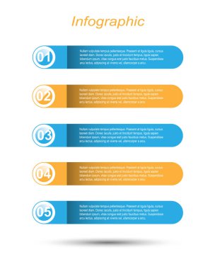 Modern Tasarım Şablonu, bilgi grafikleri ve web düzeni için pankartlar için kullanılabilir.