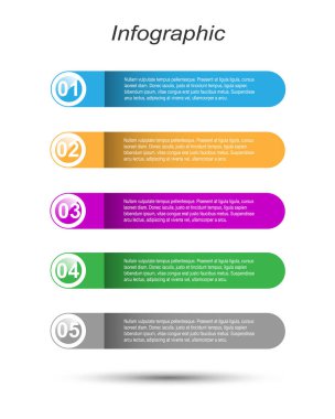 Modern Tasarım Şablonu, bilgi grafikleri ve web düzeni için pankartlar için kullanılabilir.