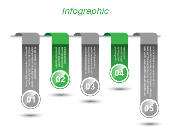 Info Graphic Design Template Idee Ranking Und Statistiken Anzuzeigen — Stockvektor