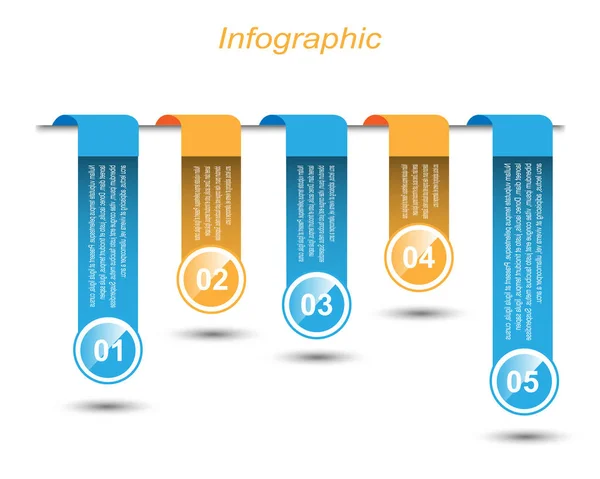 Info Graphic Design Template Idee Ranking Und Statistiken Anzuzeigen — Stockvektor