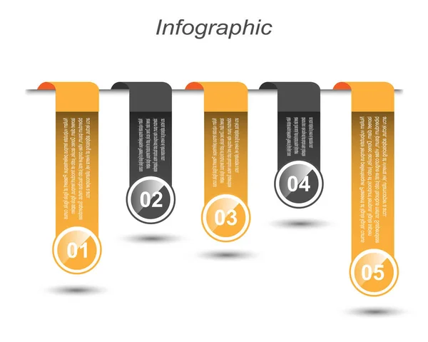 Info Grafikus Design Sablon Ötlet Hogy Rangsor Statisztika Megjelenítésére — Stock Vector