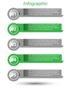 Modern Tasarım Şablonu, bilgi grafikleri ve web düzeni için pankartlar için kullanılabilir.