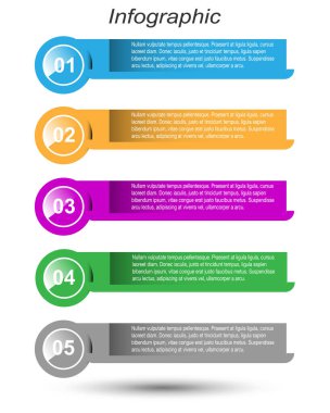 Modern Tasarım Şablonu, bilgi grafikleri ve web düzeni için pankartlar için kullanılabilir.