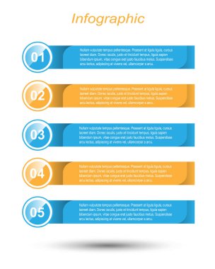 Modern Tasarım Şablonu, bilgi grafikleri ve web düzeni için pankartlar için kullanılabilir.