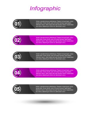 Modern Tasarım Şablonu, bilgi grafikleri ve web düzeni için pankartlar için kullanılabilir.