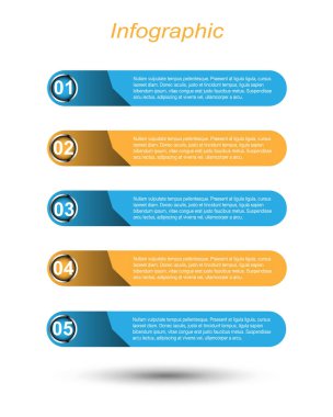 Modern Tasarım Şablonu, bilgi grafikleri ve web düzeni için pankartlar için kullanılabilir.