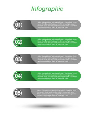 Modern Tasarım Şablonu, bilgi grafikleri ve web düzeni için pankartlar için kullanılabilir.