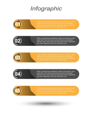 Modern Tasarım Şablonu, bilgi grafikleri ve web düzeni için pankartlar için kullanılabilir.