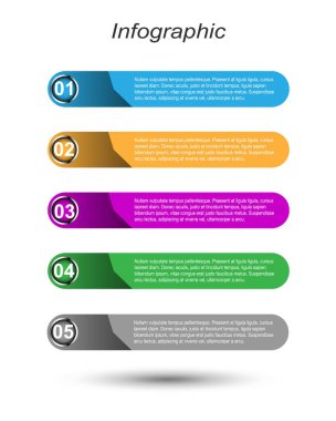 Modern Tasarım Şablonu, bilgi grafikleri ve web düzeni için pankartlar için kullanılabilir.