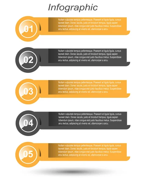 Modèle Conception Moderne Peut Être Utilisé Pour Info Graphiques Bannières — Image vectorielle