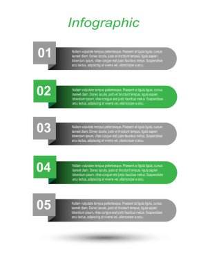 Modern Tasarım Şablonu, bilgi grafikleri ve web düzeni için pankartlar için kullanılabilir.