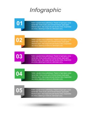 Modern Tasarım Şablonu, bilgi grafikleri ve web düzeni için pankartlar için kullanılabilir.