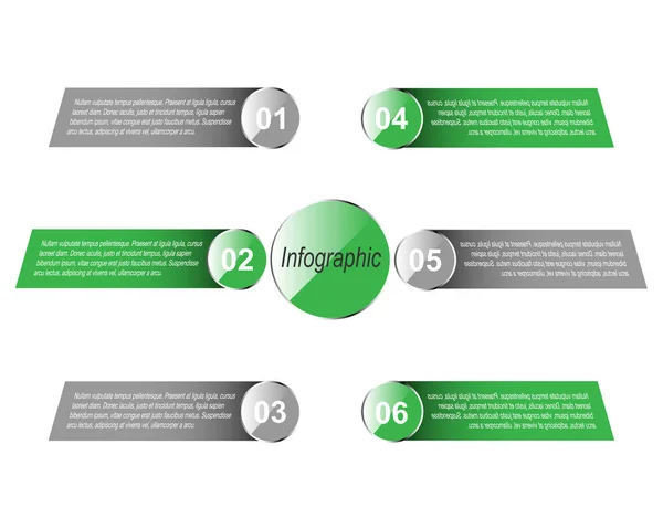 Info Graphic Ontwerpsjabloon Idee Weer Geven Van Ranking Statistieken — Stockvector