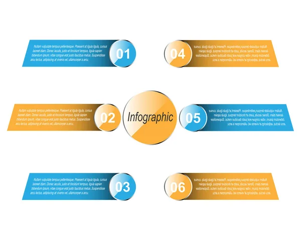 Info Graphic Ontwerpsjabloon Idee Weer Geven Van Ranking Statistieken — Stockvector