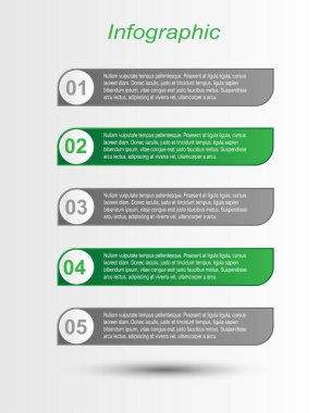 Modern Tasarım Şablonu, bilgi grafikleri ve web düzeni için pankartlar için kullanılabilir.