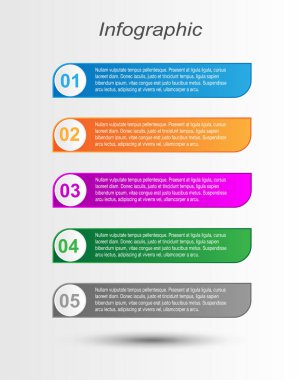 Modern Tasarım Şablonu, bilgi grafikleri ve web düzeni için pankartlar için kullanılabilir.