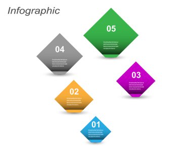 Bilgi-grafik tasarım şablonu. Sıralama ve istatistikleri görüntülemek için fikir.