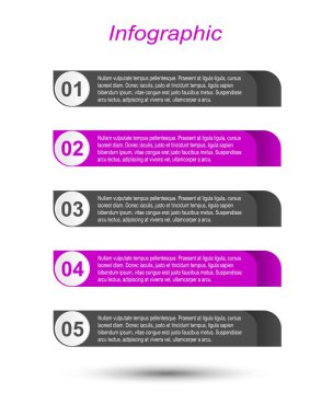 Modern Tasarım Şablonu, bilgi grafikleri ve web düzeni için pankartlar için kullanılabilir.