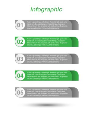 Modern Tasarım Şablonu, bilgi grafikleri ve web düzeni için pankartlar için kullanılabilir.