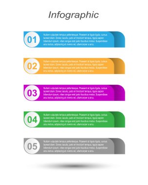 Modern Tasarım Şablonu, bilgi grafikleri ve web düzeni için pankartlar için kullanılabilir.