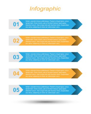 Modern Tasarım Şablonu, bilgi grafikleri ve web düzeni için pankartlar için kullanılabilir.