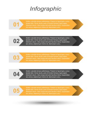 Modern Tasarım Şablonu, bilgi grafikleri ve web düzeni için pankartlar için kullanılabilir.