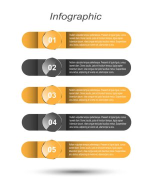 Modern Tasarım Şablonu, bilgi grafikleri ve web düzeni için pankartlar için kullanılabilir.