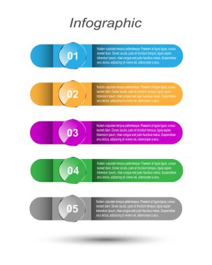 Modern Tasarım Şablonu, bilgi grafikleri ve web düzeni için pankartlar için kullanılabilir.