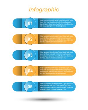 Modern Tasarım Şablonu, bilgi grafikleri ve web düzeni için pankartlar için kullanılabilir.