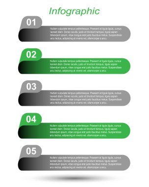 Modern Tasarım Şablonu, bilgi grafikleri ve web düzeni için pankartlar için kullanılabilir.