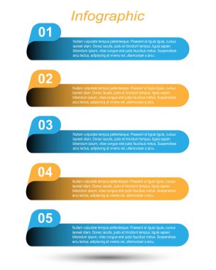 Modern Tasarım Şablonu, bilgi grafikleri ve web düzeni için pankartlar için kullanılabilir.