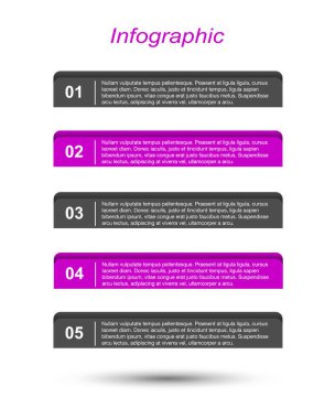 Modern Tasarım Şablonu, bilgi grafikleri ve web düzeni için pankartlar için kullanılabilir.