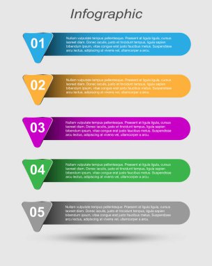 Modern Tasarım Şablonu, bilgi grafikleri ve web düzeni için pankartlar için kullanılabilir.