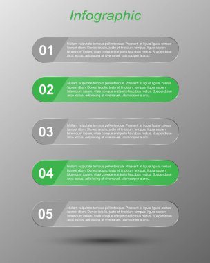 Modern Tasarım Şablonu, bilgi grafikleri ve web düzeni için pankartlar için kullanılabilir.