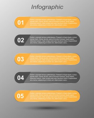 Modern Tasarım Şablonu, bilgi grafikleri ve web düzeni için pankartlar için kullanılabilir.