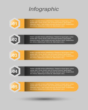 Modern Tasarım Şablonu, bilgi grafikleri ve web düzeni için pankartlar için kullanılabilir.