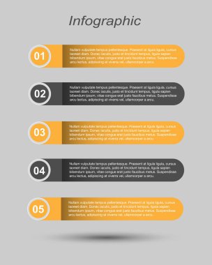 Modern Tasarım Şablonu, bilgi grafikleri ve web düzeni için pankartlar için kullanılabilir.