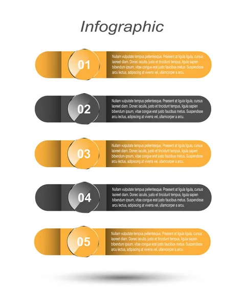 Modèle Conception Moderne Peut Être Utilisé Pour Info Graphiques Bannières — Image vectorielle