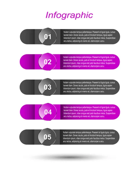 Modern Tasarım Şablonu, bilgi grafikleri ve web düzeni için pankartlar için kullanılabilir.