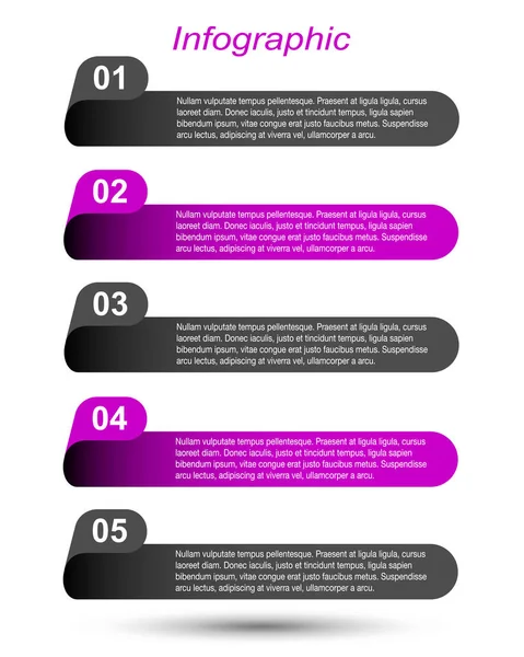 Modern Tasarım Şablonu, bilgi grafikleri ve web düzeni için pankartlar için kullanılabilir.