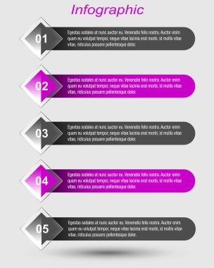 Modern Tasarım Şablonu, bilgi grafikleri ve web düzeni için pankartlar için kullanılabilir.